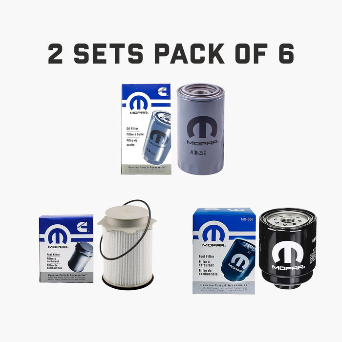Mopar Fuel & Oil Filter Kit, 2 Sets | 2013–2018